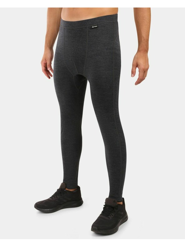 Kilpi Pánské termo kalhoty z MERINO WOOL Kilpi MAVORA BOTTOM-M Černá