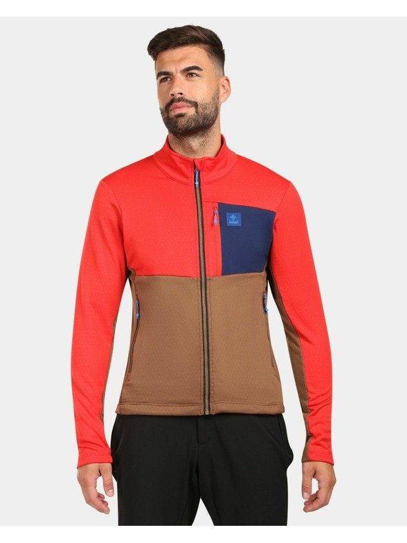 Kilpi Pánská fleecová mikina Kilpi ERIN-M Hnědá