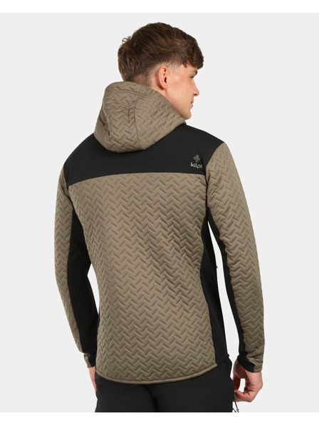 Kilpi Pánská zateplená fleecová mikina s kapucí Kilpi NEVIA-M Zelená