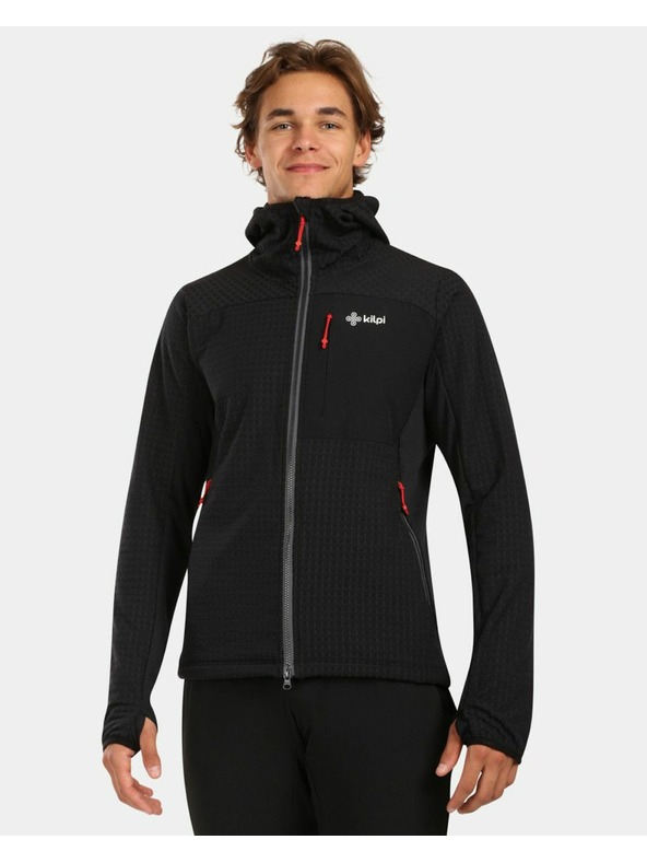 Kilpi Pánská fleecová mikina s kapucí Kilpi FRENI-M Černá