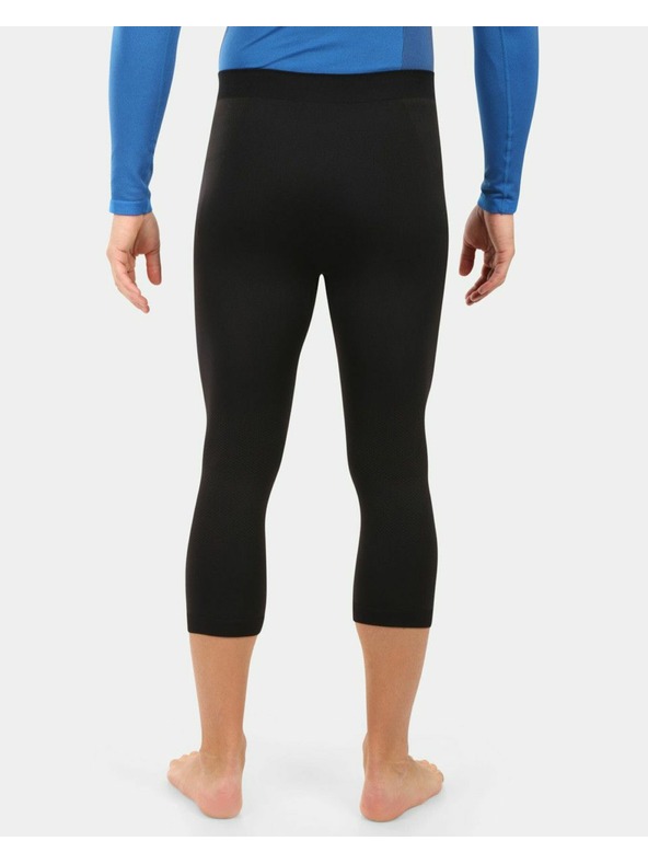 Kilpi Pánské bezešvé 3/4 termo kalhoty Kilpi NIELO-M Černá
