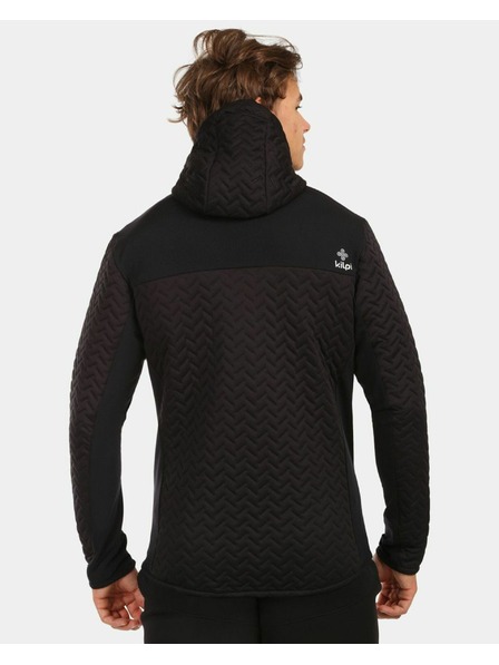 Kilpi Pánská zateplená fleecová mikina s kapucí Kilpi NEVIA-M Černá