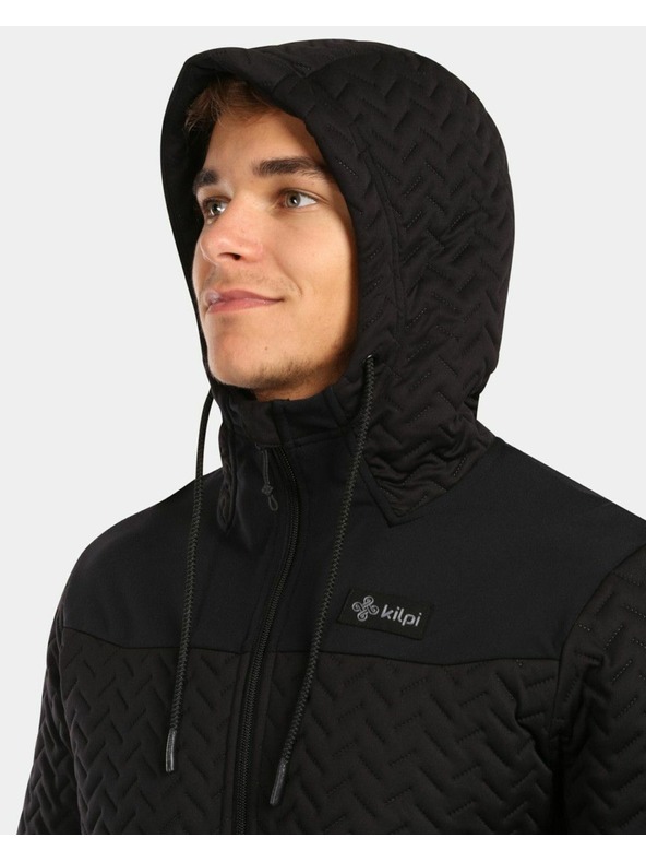 Kilpi Pánská zateplená fleecová mikina s kapucí Kilpi NEVIA-M Černá