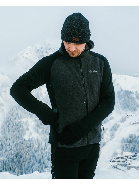 Kilpi Pánská fleecová mikina Kilpi VERSAM-M Černá