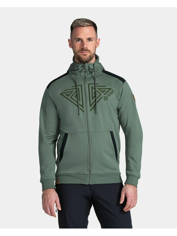 Kilpi Pánská mikina Kilpi ADELAN-M Tmavě zelená