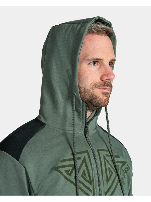 Kilpi Pánská mikina Kilpi ADELAN-M Tmavě zelená