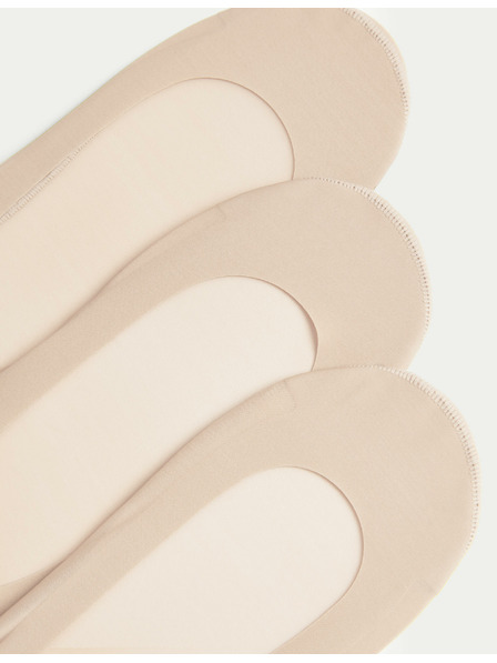 Marks & Spencer 3 ks nízkých šlapek Marks & Spencer béžová