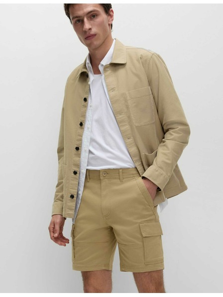 Marks & Spencer Strečové kapsáčové šortky Marks & Spencer hnědá