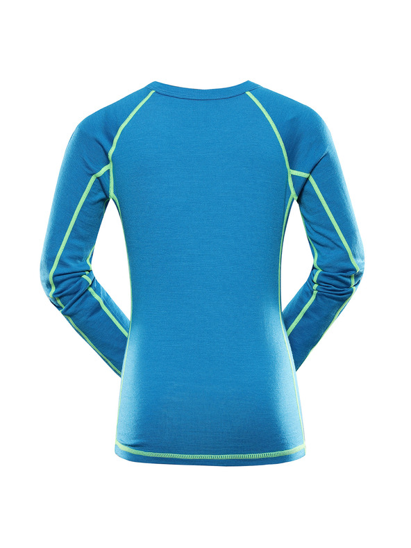 ALPINE PRO Dětské triko z merino vlny ALPINE PRO MERENO methyl