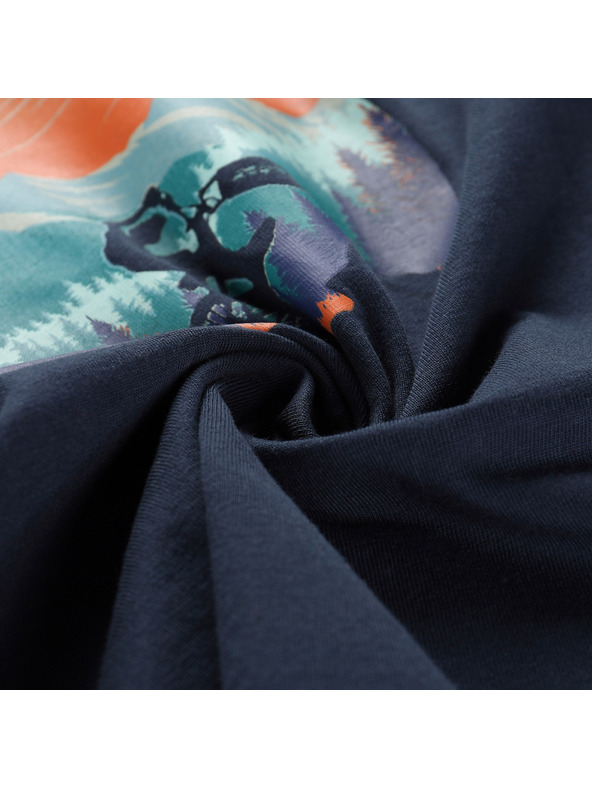 ALPINE PRO Dětské bavlněné triko ALPINE PRO DALLO 2 moonlit ocean varianta pb