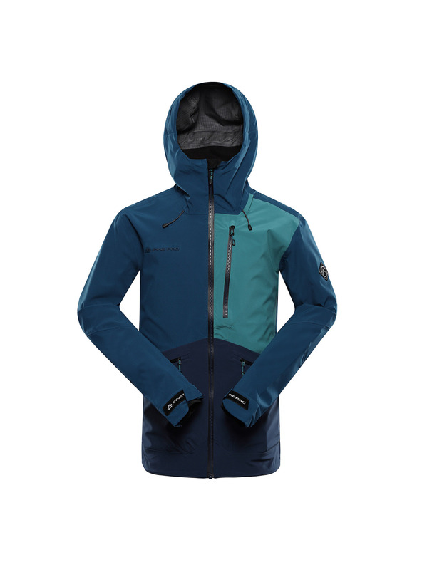 ALPINE PRO Pánská nepromokavá bunda s ptx membránou ALPINE PRO ZARR moonlit ocean