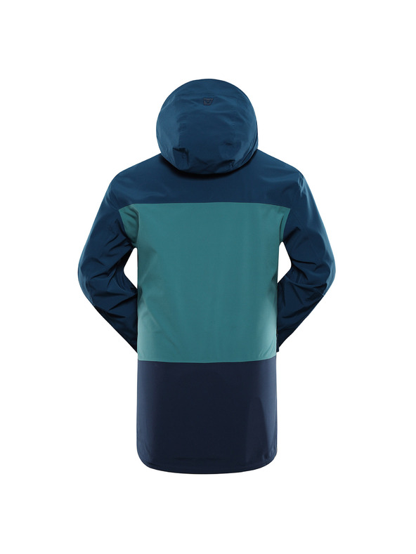 ALPINE PRO Pánská nepromokavá bunda s ptx membránou ALPINE PRO ZARR moonlit ocean
