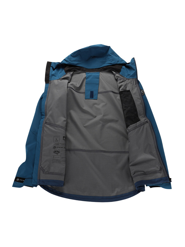 ALPINE PRO Pánská nepromokavá bunda s ptx membránou ALPINE PRO ZARR moonlit ocean
