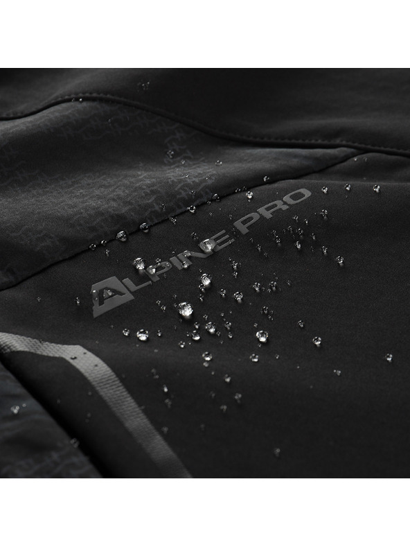 ALPINE PRO Pánská softshellová bunda s membránou ALPINE PRO HOOR black varianta pa