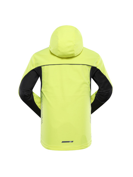 ALPINE PRO Pánská softshellová bunda s úpravou dwr ALPINE PRO KERAK neon yellow