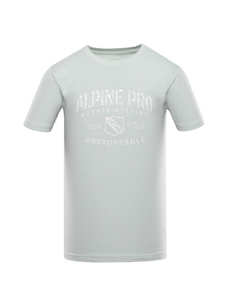 ALPINE PRO Pánské bavlněné triko ALPINE PRO SUMEK pale aqua varianta pa
