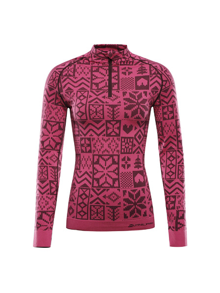 ALPINE PRO Dámské funkční prádlo - triko ALPINE PRO SEAMA fuchsia fedora