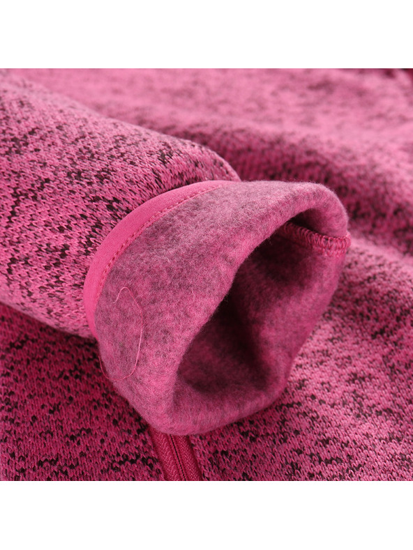ALPINE PRO Dámský hřejivý svetr na zip ALPINE PRO ZEGA 2 fuchsia fedora