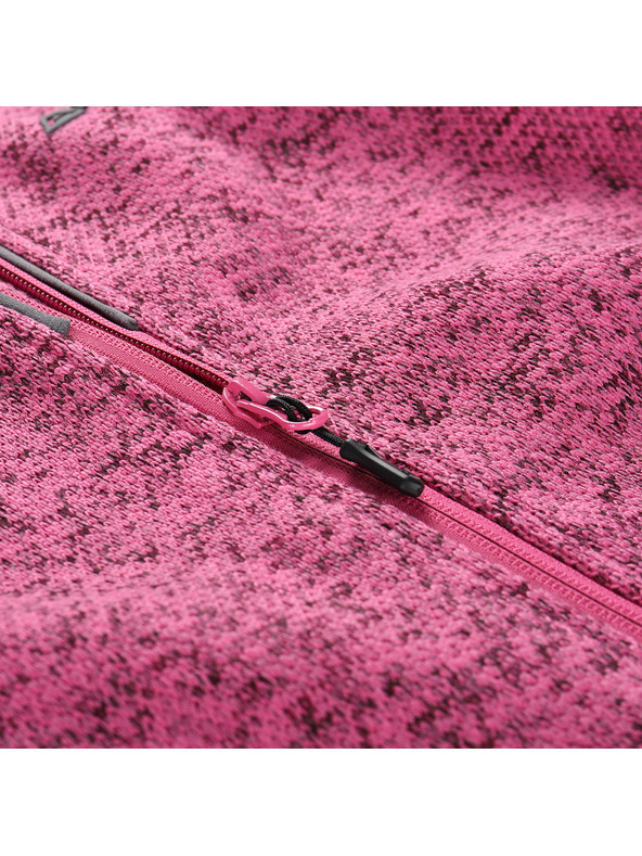 ALPINE PRO Dámský hřejivý svetr na zip ALPINE PRO ZEGA 2 fuchsia fedora