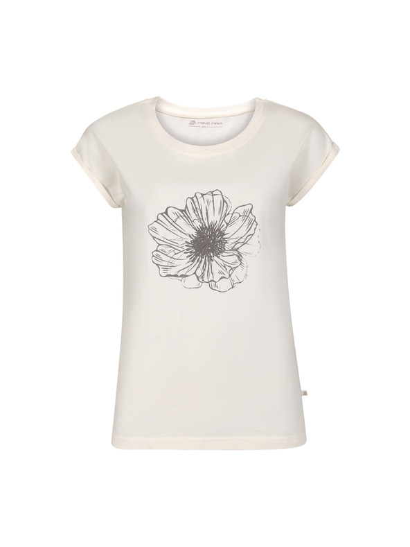 ALPINE PRO Dámské triko z nemačkavého materiálu ALPINE PRO NOGERA creme varianta pb