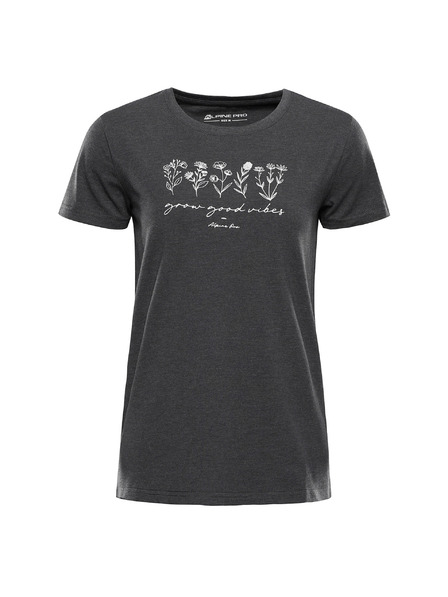 ALPINE PRO Dámské bavlněné triko ALPINE PRO MOROLA dk. true gray varianta pc