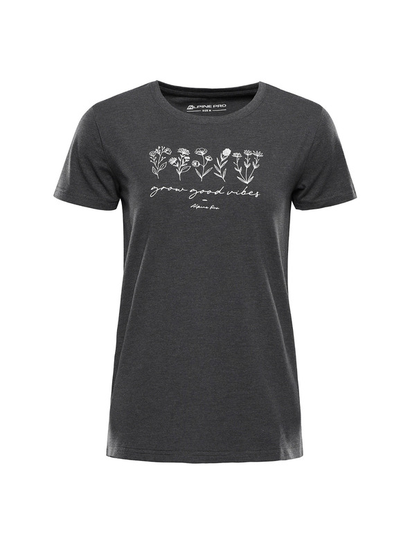 ALPINE PRO Dámské bavlněné triko ALPINE PRO MOROLA dk. true gray varianta pc