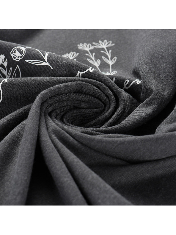 ALPINE PRO Dámské bavlněné triko ALPINE PRO MOROLA dk. true gray varianta pc