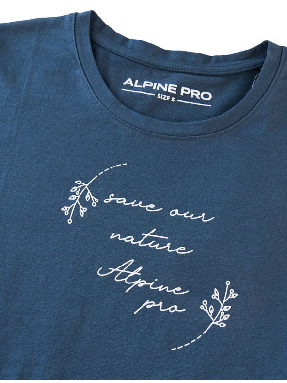 ALPINE PRO Dámské bavlněné triko ALPINE PRO BADENA blue wing teal