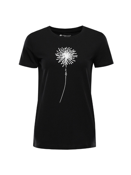 ALPINE PRO Dámské bavlněné triko ALPINE PRO MOROLA black varianta pa