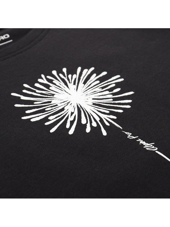 ALPINE PRO Dámské bavlněné triko ALPINE PRO MOROLA black varianta pa