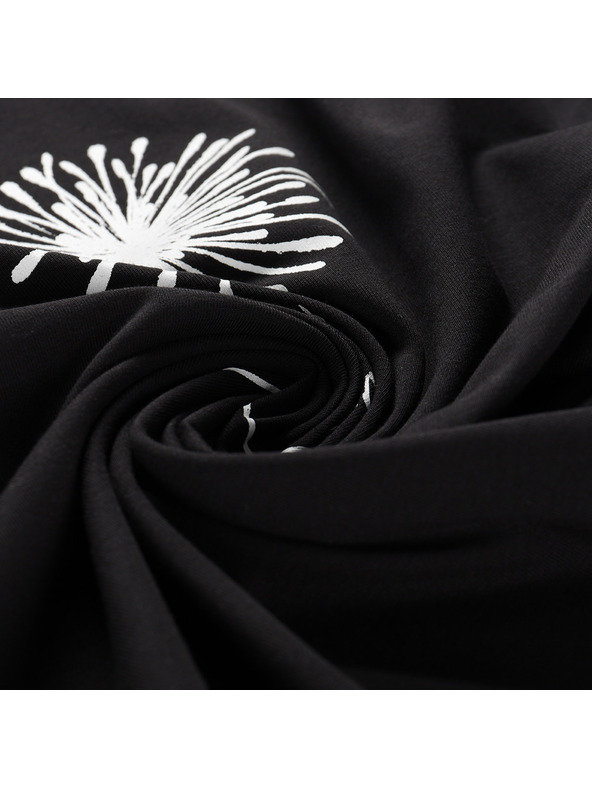 ALPINE PRO Dámské bavlněné triko ALPINE PRO MOROLA black varianta pa