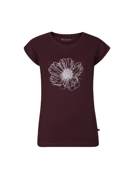ALPINE PRO Dámské triko z nemačkavého materiálu ALPINE PRO NOGERA winetasting varianta pb