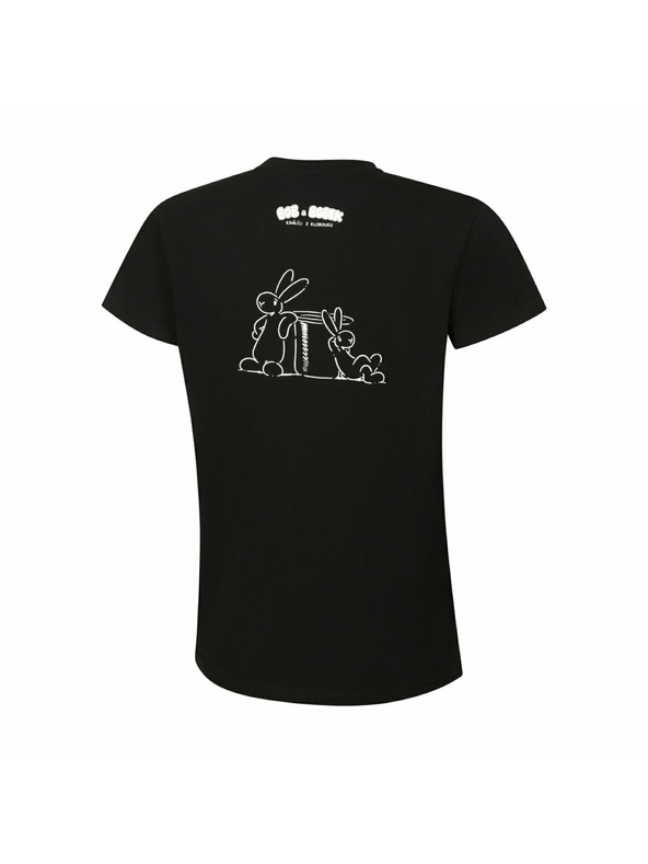 ALPINE PRO Dámské bavlněné triko bob a bobek ALPINE PRO BOBBA black