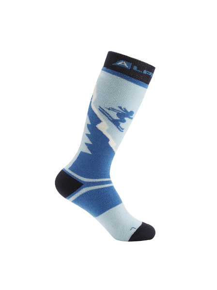 ALPINE PRO Dětské lyžařské podkolenky z merino wool ALPINE PRO SKYRO windsurfer