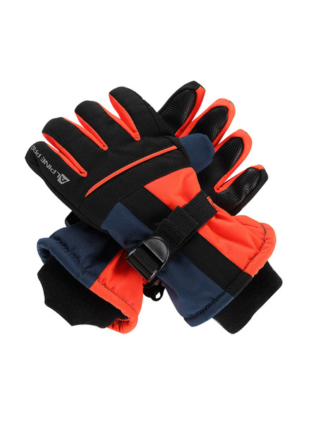 ALPINE PRO Dětské rukavice s membránou ptx ALPINE PRO LORDO 2 neon red