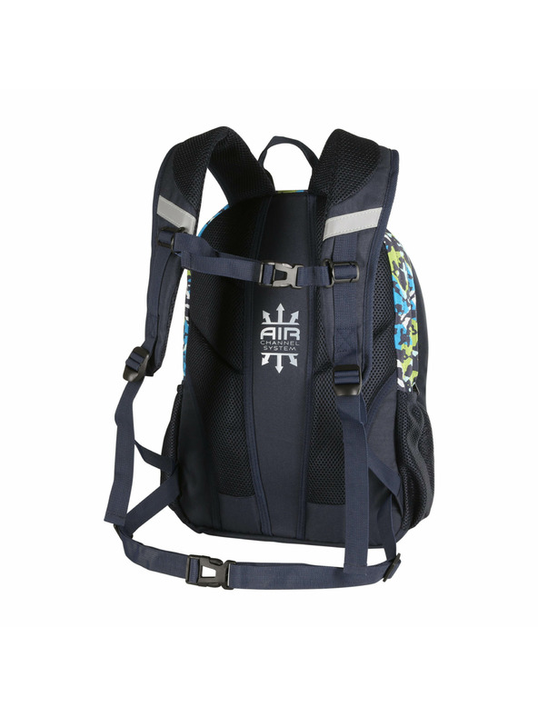 ALPINE PRO Dětský školní batoh se svítícím logem 25l ALPINE PRO NERAX mood indigo