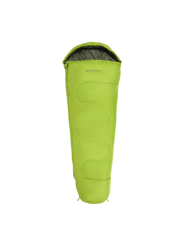 ALPINE PRO Dětský mumiový spací pytel ALPINE PRO MELO lime green