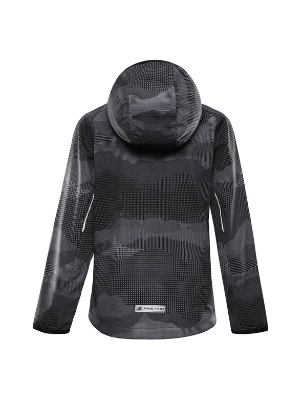 ALPINE PRO Dětská softshellová bunda s membránou ALPINE PRO EZORO black varianta pa