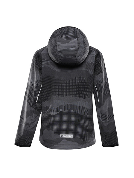 ALPINE PRO Dětská softshellová bunda s membránou ALPINE PRO EZORO black varianta pa
