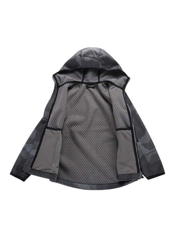 ALPINE PRO Dětská softshellová bunda s membránou ALPINE PRO EZORO black varianta pa