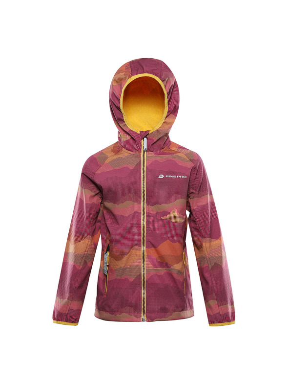 ALPINE PRO Dětská softshellová bunda s membránou ALPINE PRO EZORO fuchsia fedora varianta pa
