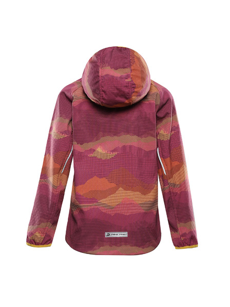 ALPINE PRO Dětská softshellová bunda s membránou ALPINE PRO EZORO fuchsia fedora varianta pa