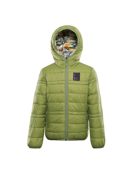 ALPINE PRO Dětská oboustranná bunda hi-therm ALPINE PRO DOUWO turtle green varianta pe