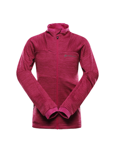 ALPINE PRO Dětská rýchleschnoucí mikina ALPINE PRO ONNECO 3 fuchsia red