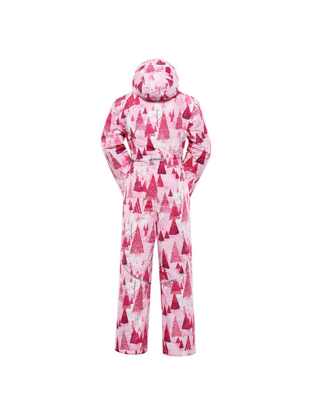 ALPINE PRO Dětská kombinéza s membránou ptx snow ALPINE PRO KIREMO neon knockout pink varianta pa
