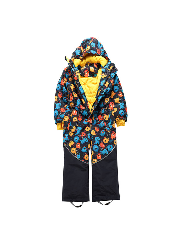 ALPINE PRO Dětský zimní overal s membránou ptx snow ALPINE PRO KIREMO navy varianta pb
