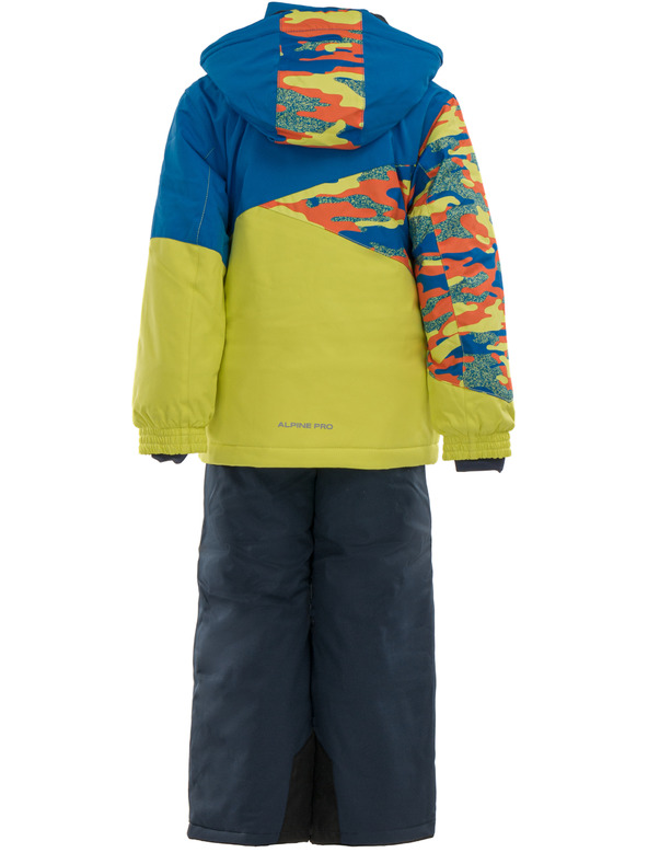 ALPINE PRO Dětský lyžeřský set alpine pro ALPINE PRO AILINO electric blue lemonade