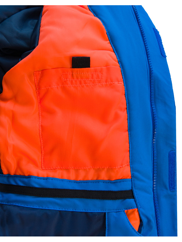 ALPINE PRO Dětský lyžeřský set alpine pro ALPINE PRO AILINO electric blue lemonade