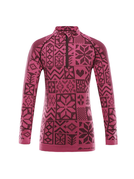 ALPINE PRO Dětské funkční prádlo - triko ALPINE PRO SEAMO fuchsia fedora