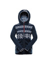 ALPINE PRO Dětský hřejivý svetr s kapucí ALPINE PRO NORESO moonlit ocean varianta pa